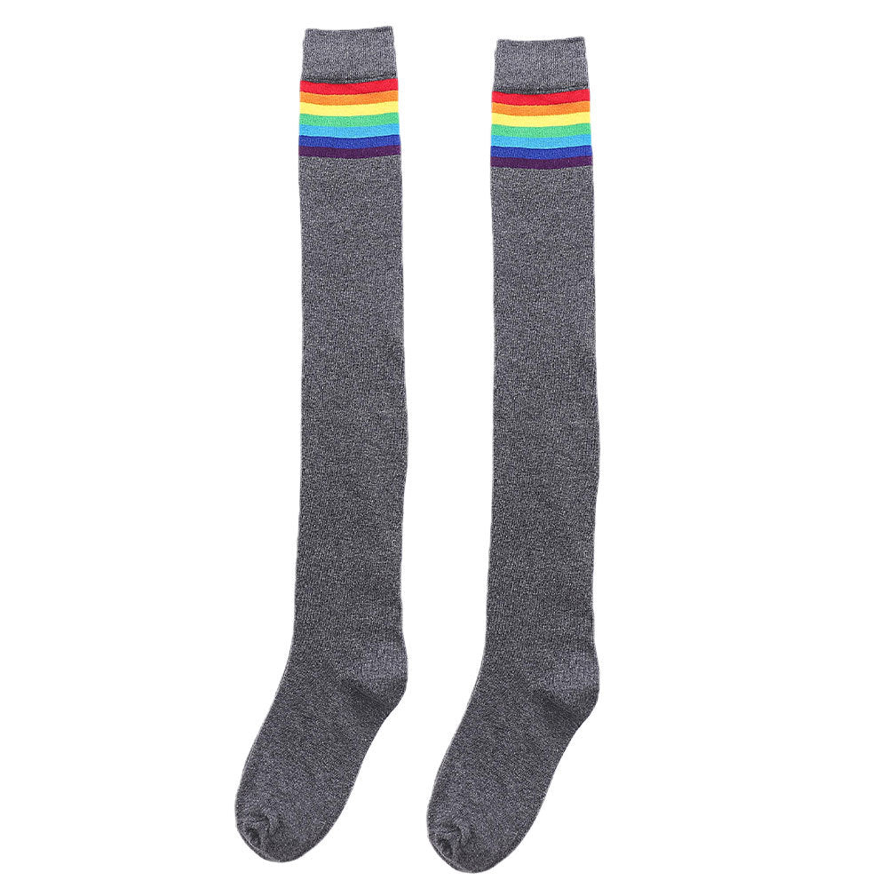 Women's New Rainbow Stripe Stockings