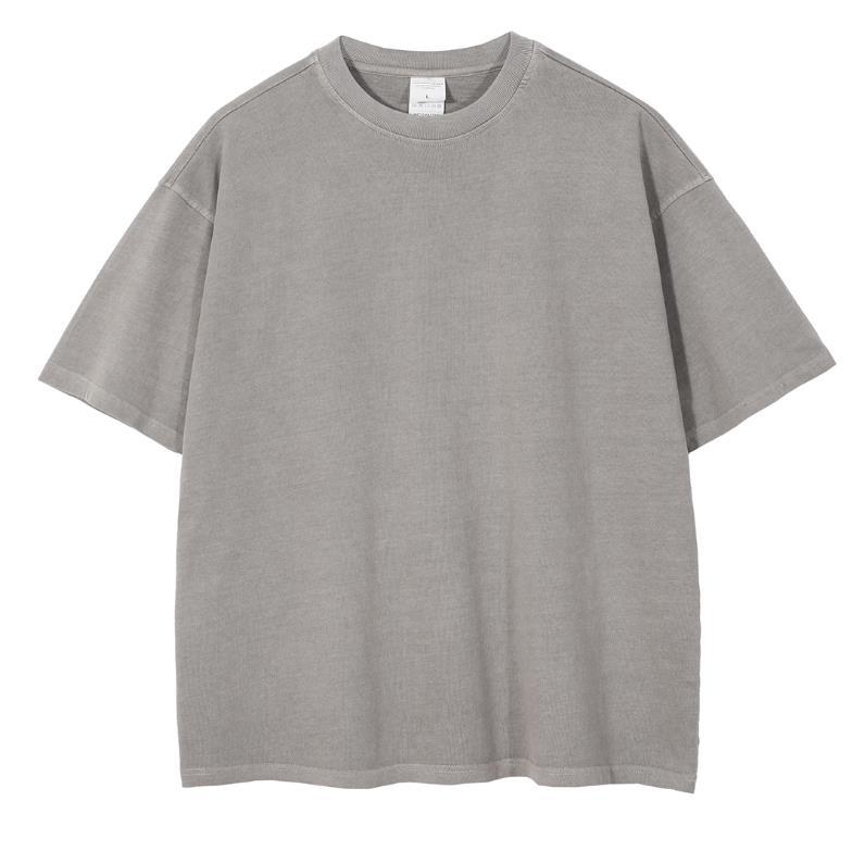 Washed And Worn Dyed Bright White Short Sleeve T-shirt