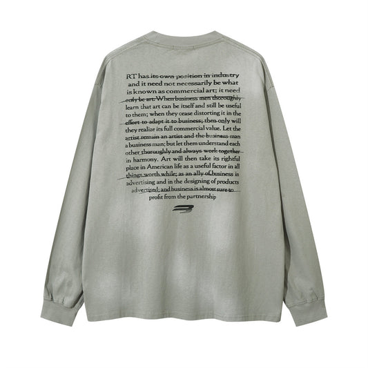 Men's Spring And Autumn Cotton Loose Top