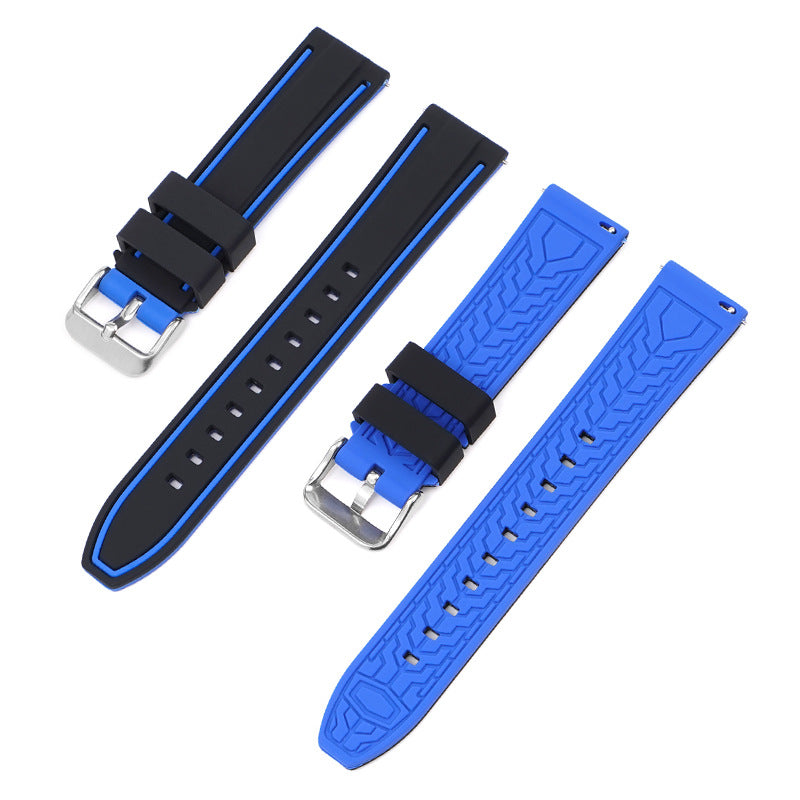 match 20mm Mercury Moon Two-color Silicone Strap