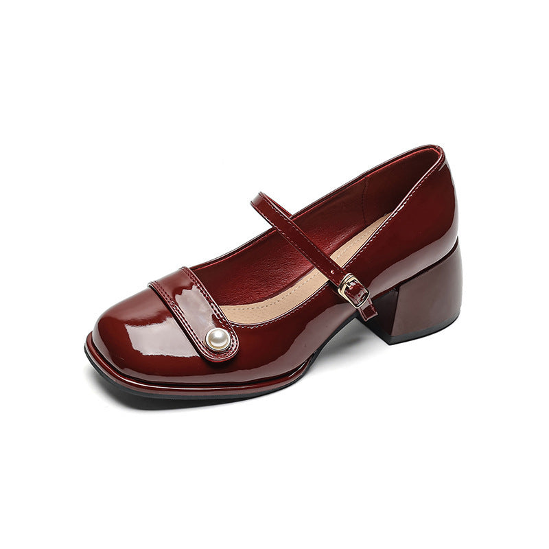 French Style With Fairy Chunky Heel Pumps Plus Size