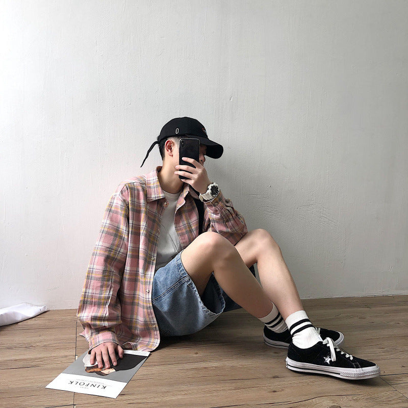Shirt Men's Hong Kong Style Couple Coat
