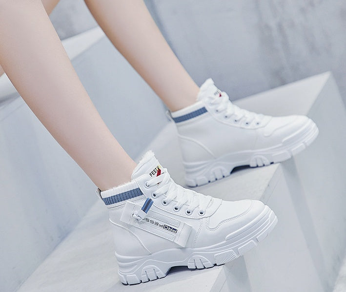 Winter New Warm Student Ankle Boots Platform
