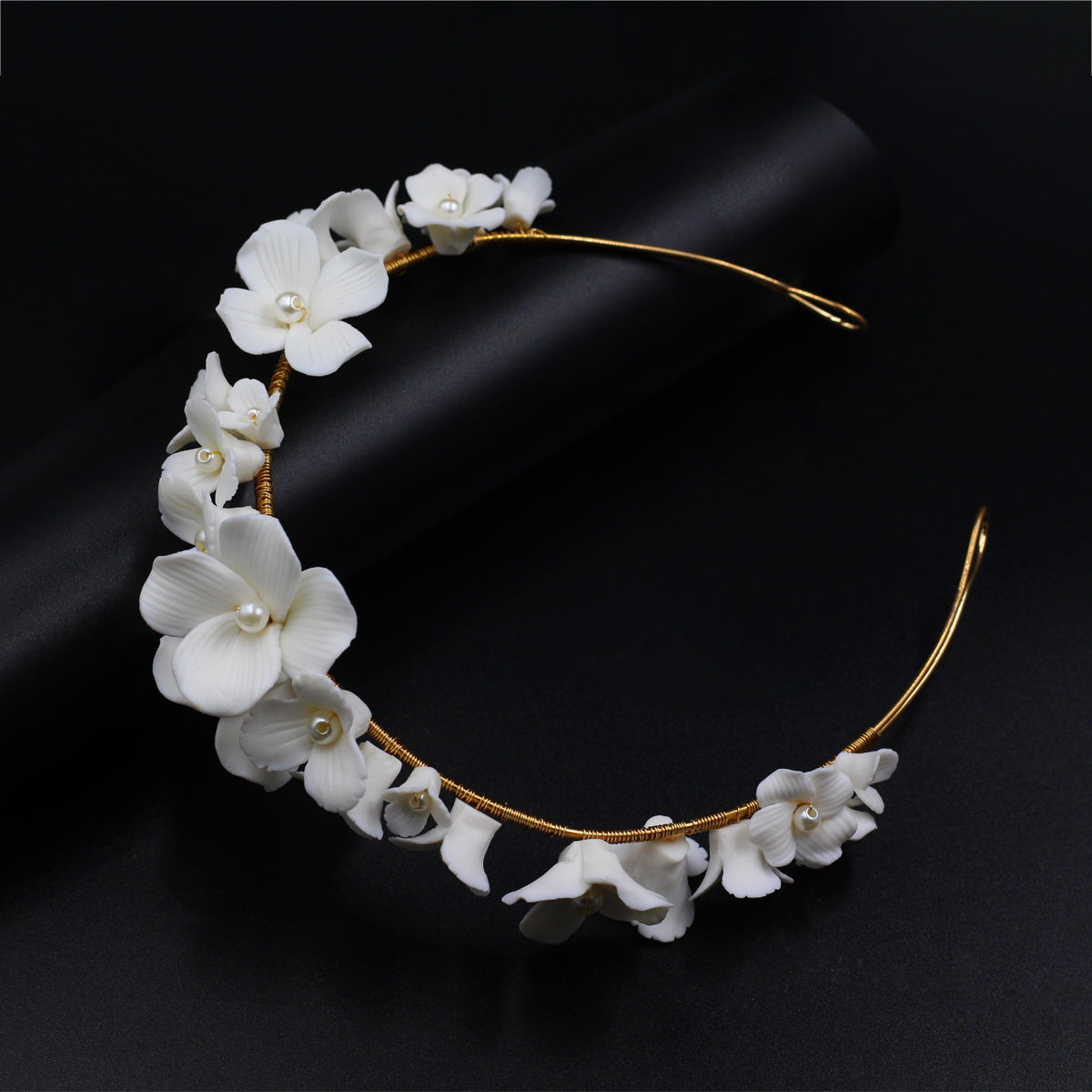 Occidental Ceramic Flower Bridal Hair Accessories