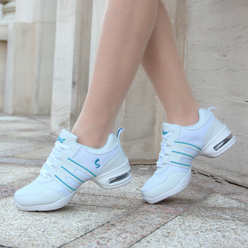 Womens Breathable Mesh Soft-soled Dance Shoes