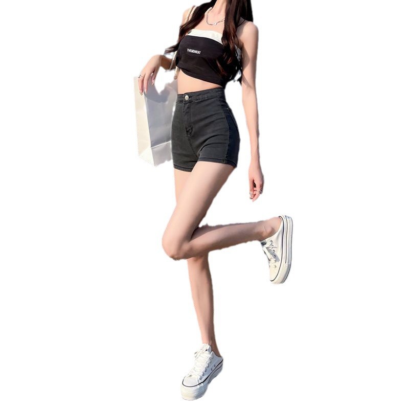 Women's High Waist Thin Skinny Sheath Thin Hot Pants