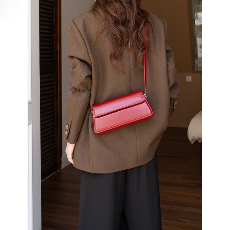 Red New Style All-match Shoulder Messenger Bag