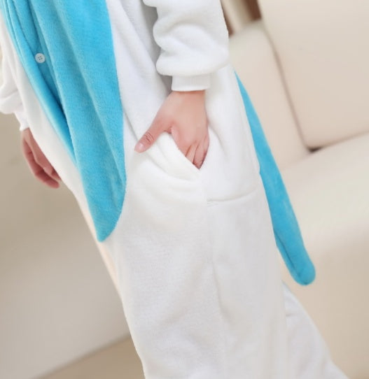 Flannel Cartoon One Piece Animal Pajamas
