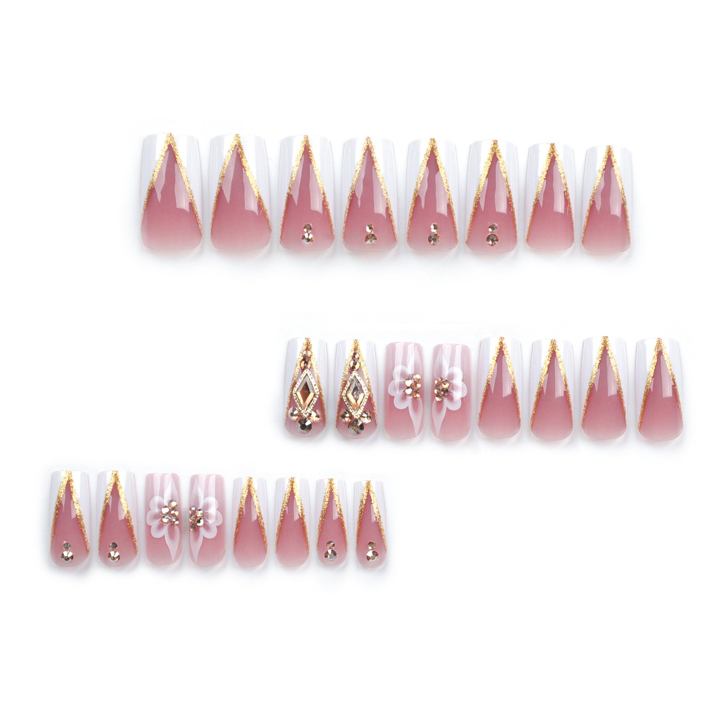 Women's French Flower Three-dimensional Manicure
