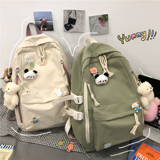Cute Large Capacity Simple New Schoolbag Girl