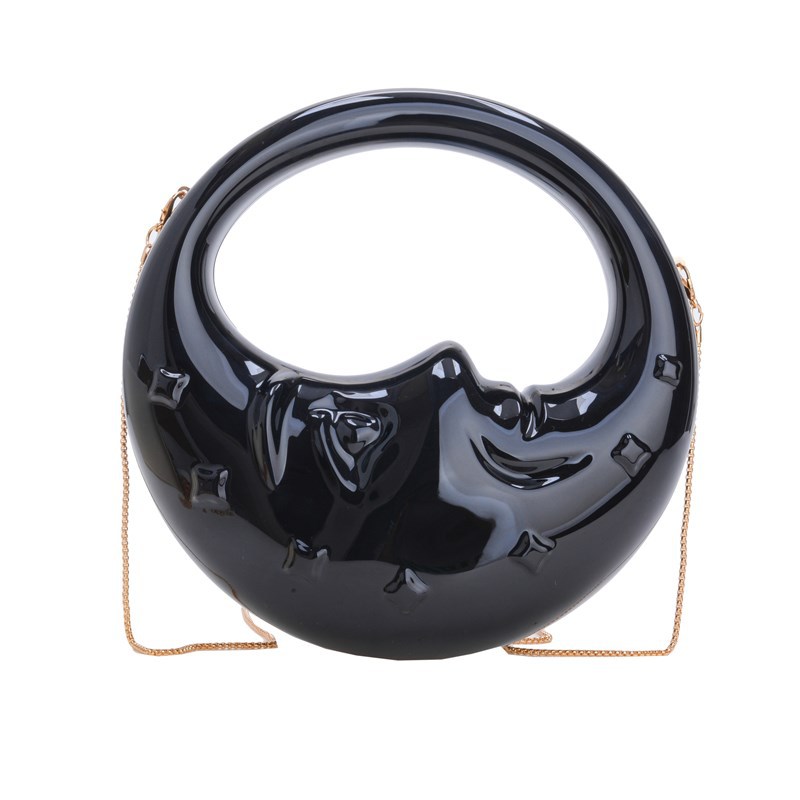 Women's Moon Handbag Niche Creative Shape Shoulder Messenger Bag