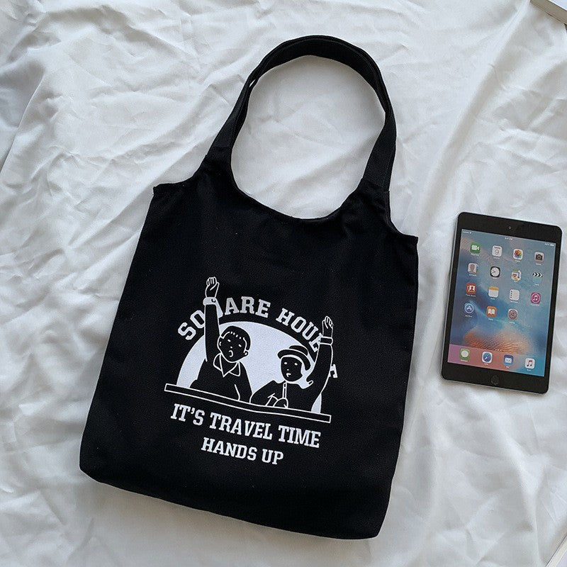 Insimple Handheld Printed Canvas Bag