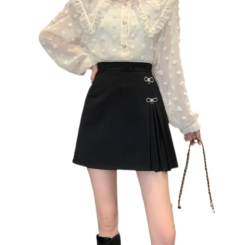 High-Waisted Slimming Anti-Exposure Pleated Skirt For Women