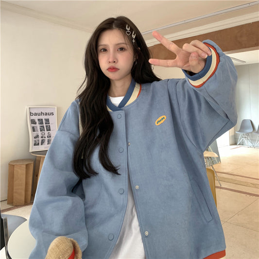 Casual Thin Retro Jacket Girl Spring And Autumn
