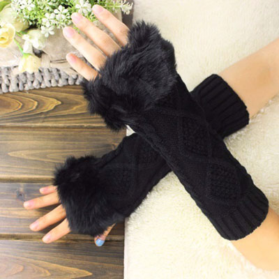 Driving And Riding Twist Knitted Arm Cover