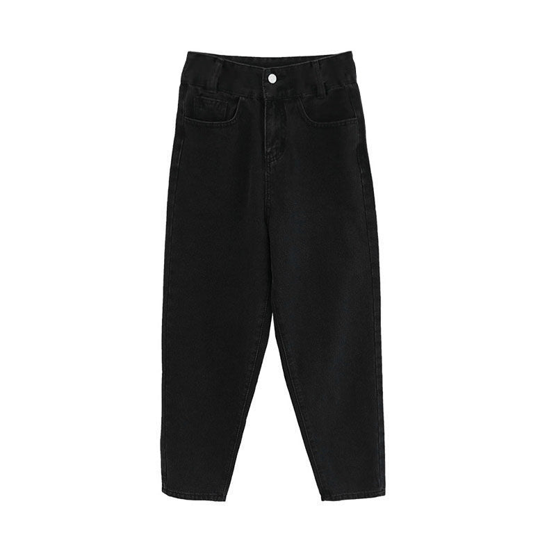 Slim, Thin, Tall, Wide-leg Black Straight-leg Jeans