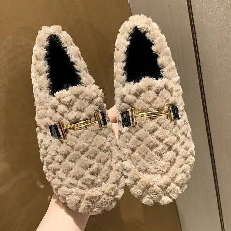 Fleece Warm Thick Soled Cotton Shoes Woolly Shoes Casual Shoes