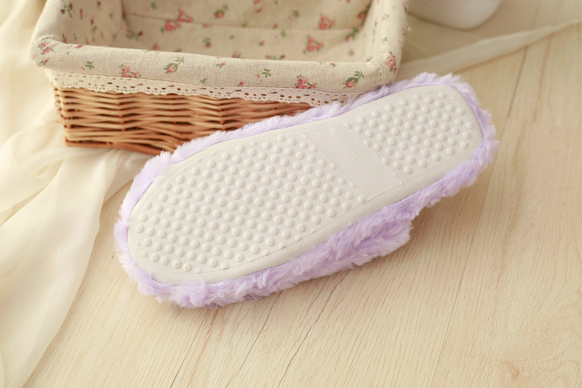Cute Gemini Cotton Slippers Women's Thick-Soled Home Slippers