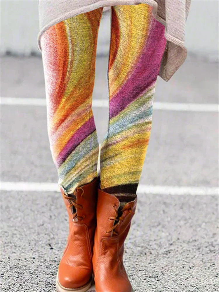 Women's Printed Bottoming All-in-one Trousers