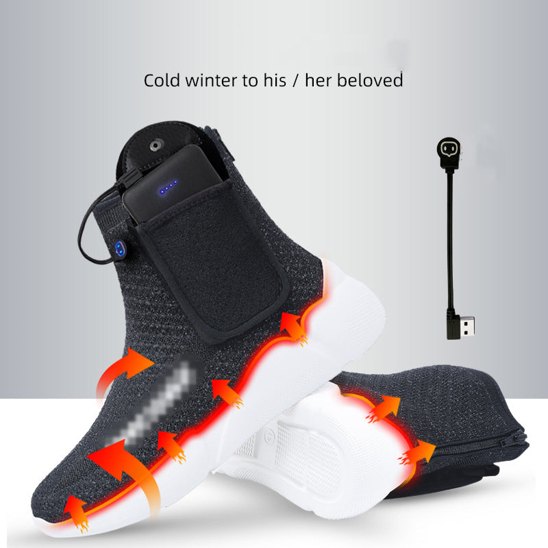 Outdoor USB Charging And Warming Up The Feet