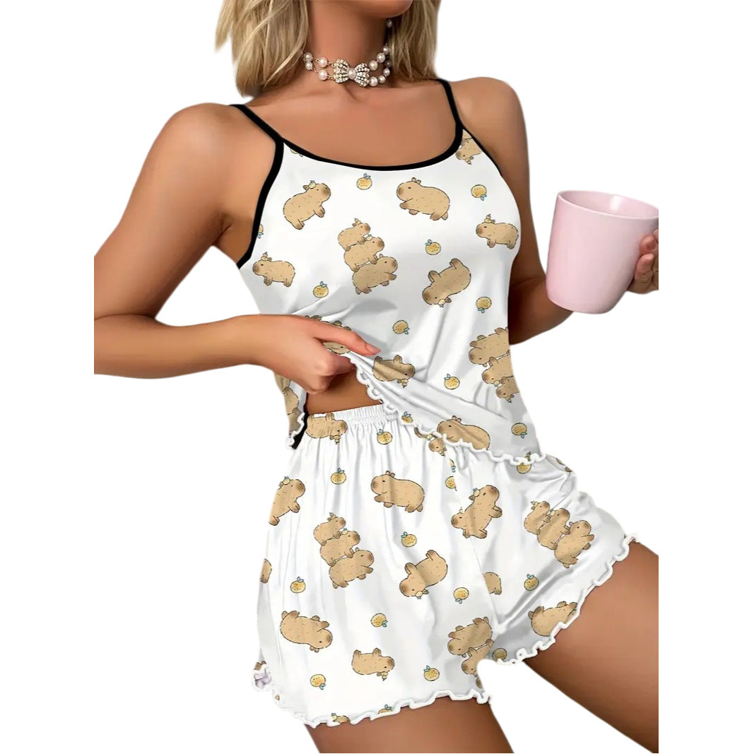 Women's Printed Cami Pajama Pants