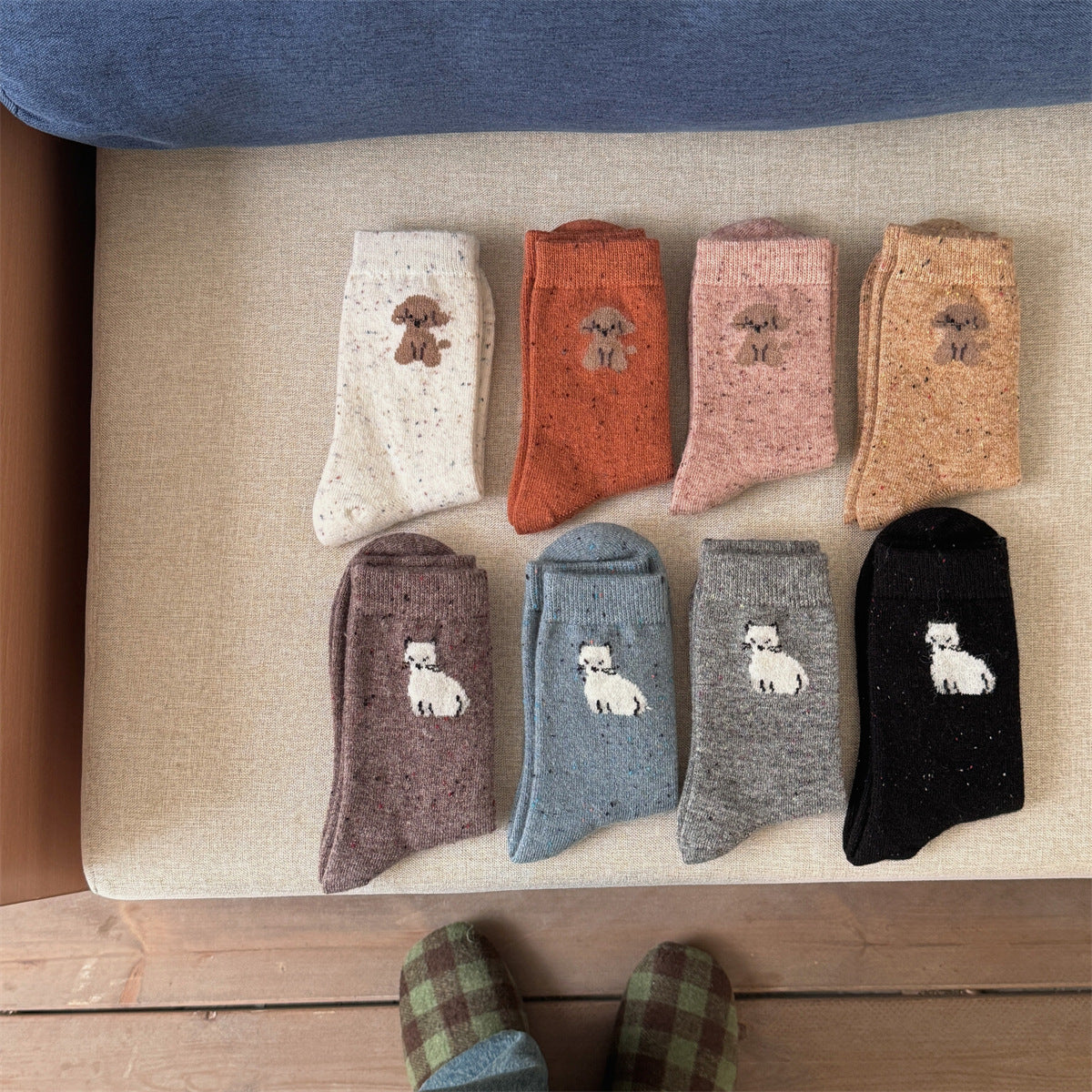 Japanese-style Versatile Mid-calf Socks For Women