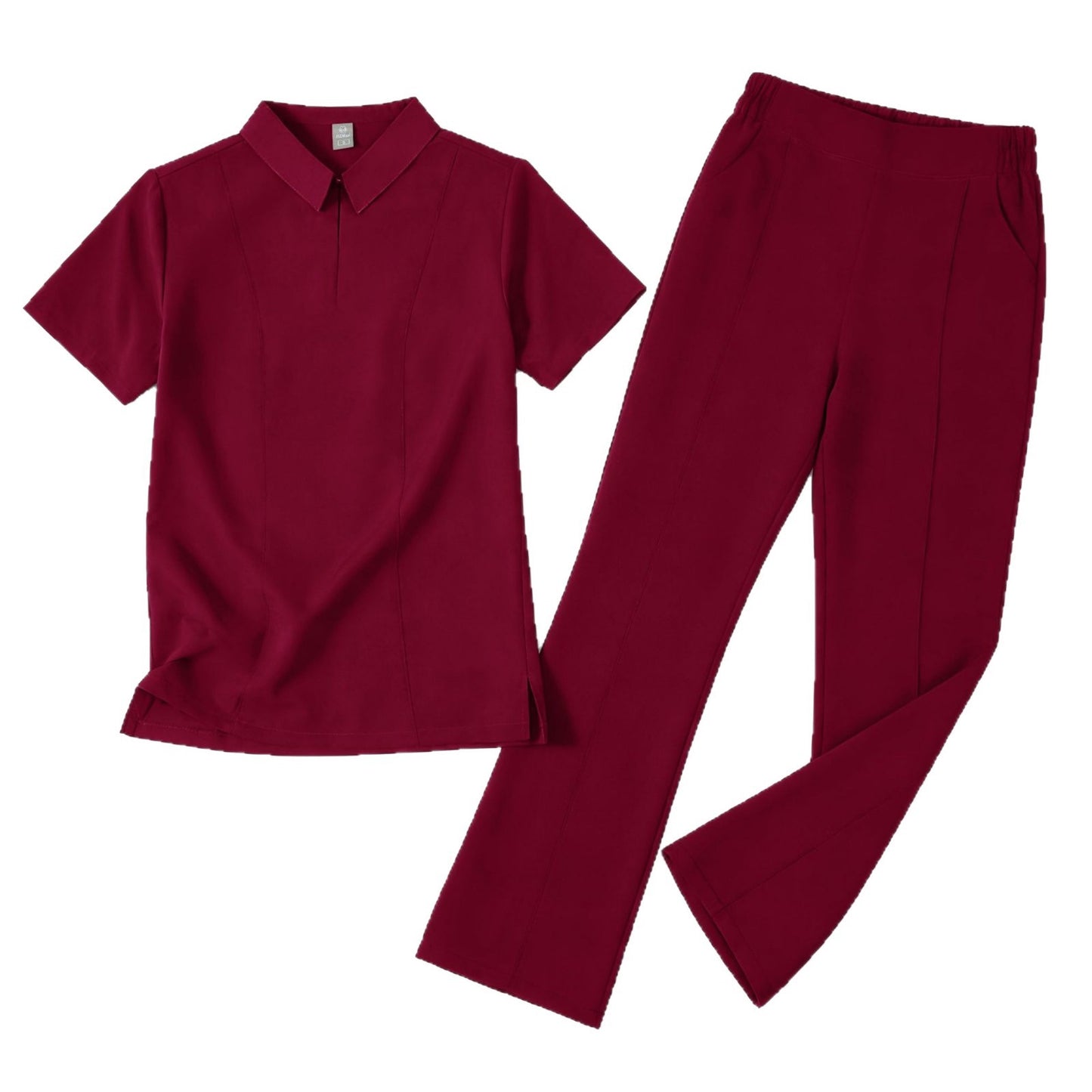 Surgical Scrubs With A Turn-down Collar And Surgical Trousers