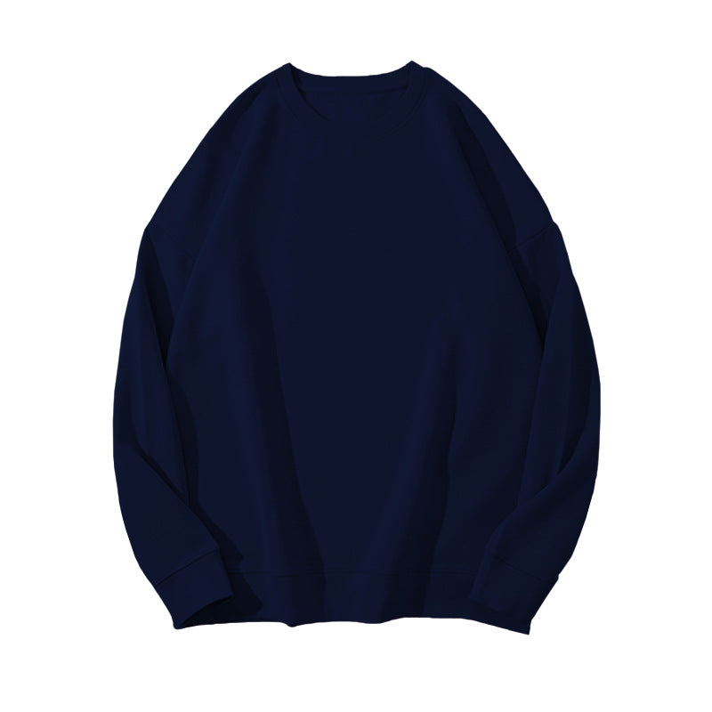 Dame Sweater i Ensfarvet med Pelsdetaljer