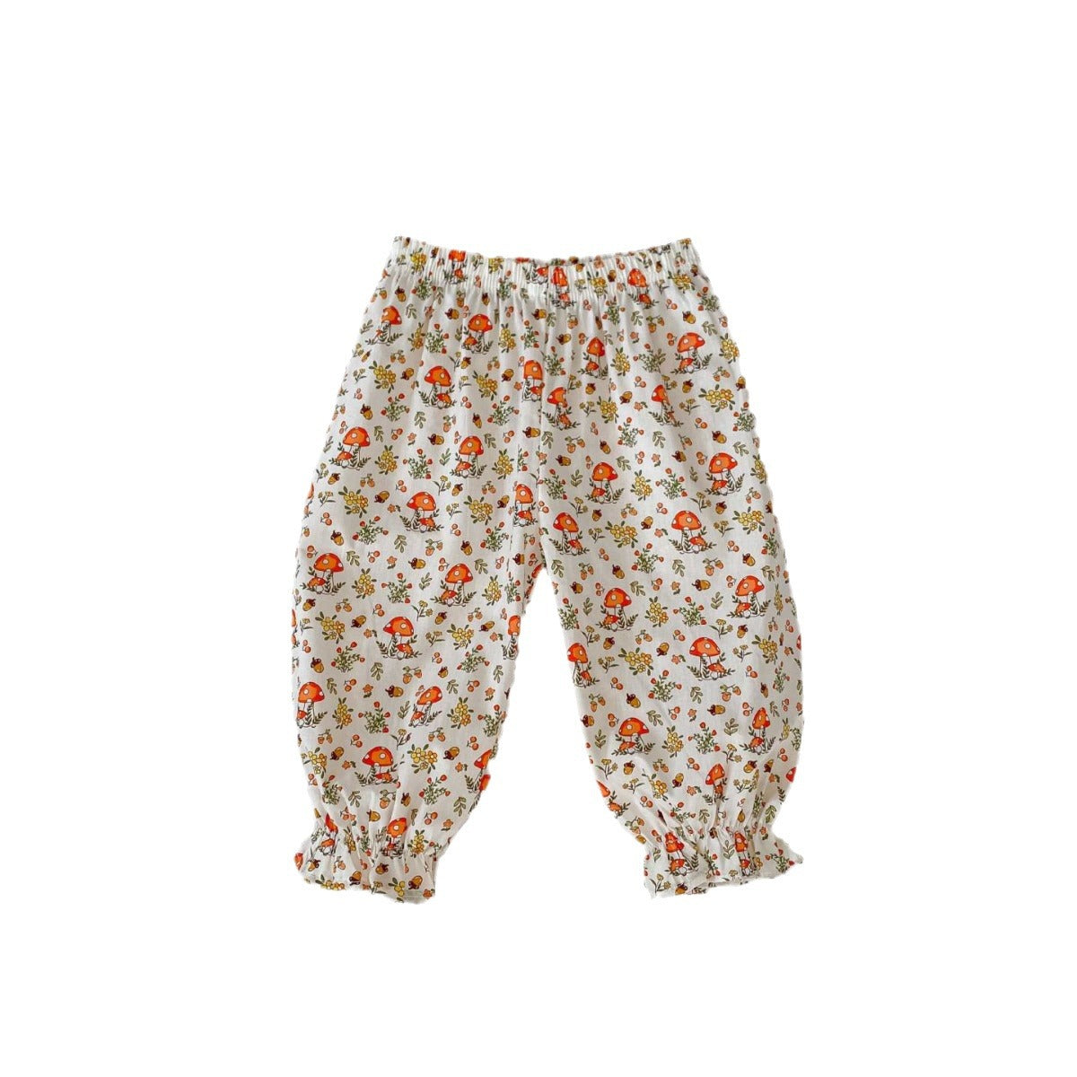 Thin Breathable Ankle-tied Puff Pants