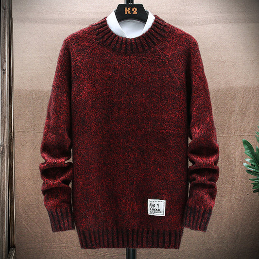 Teenagers Wear Knitted Sweater Tops And Bottoming Shirts