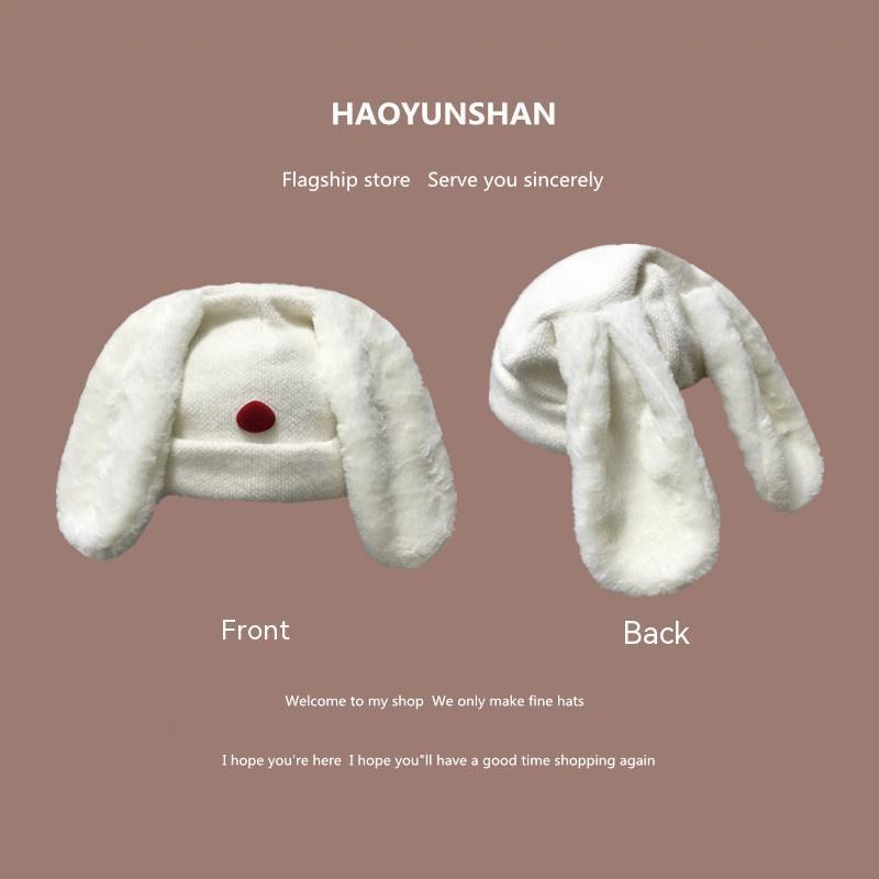 Cute Drape Rabbit Ears Woolen Cap Children