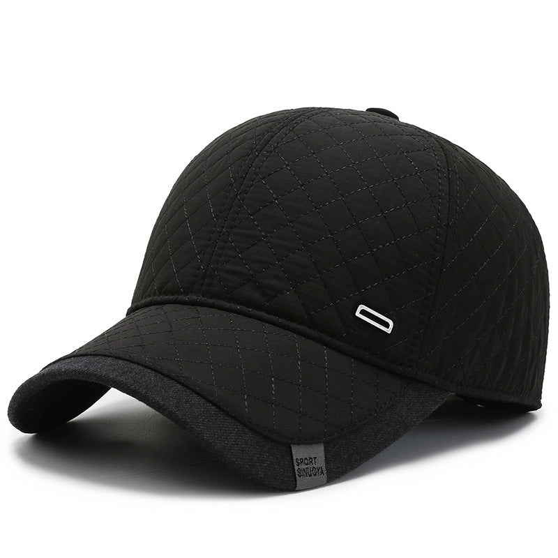 Men's Fashionable And Simple Padded And Thickened Warm Cotton Hat