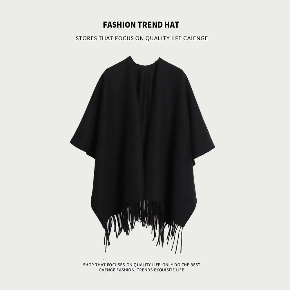 Women's Super Thick Casual Cape Coat