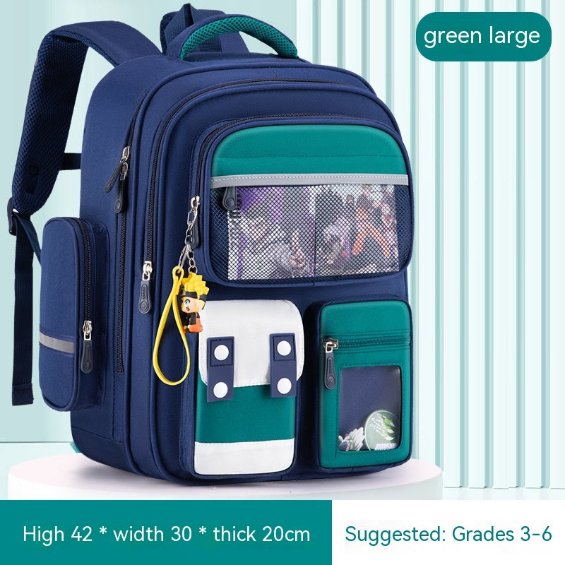 Children's Burden Reduction Large-capacity Backpack Multifunctional Spine Protection