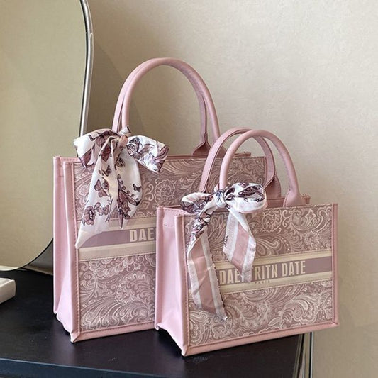 Women's Versatile Printed Hard Bottom Three-dimensional Tote Bag