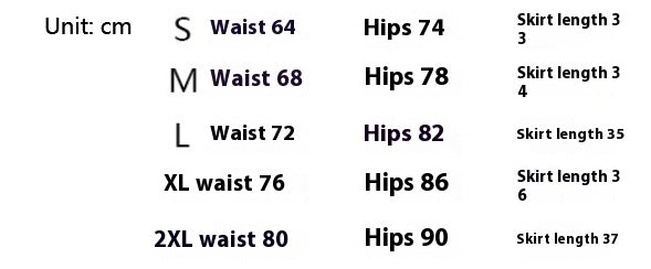 Retro High Waist Denim Skirt For Women