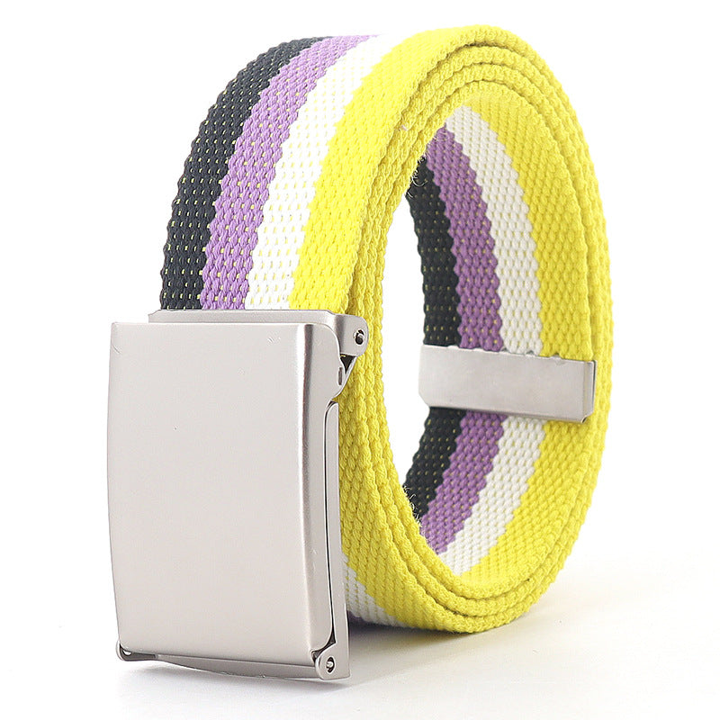 Casual Ethnic Canvas Jeans Belt Teens