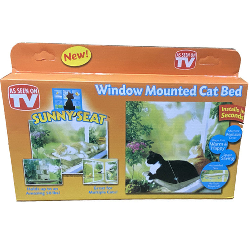 Cat Hammock Suction Cup Hanging Nest Pet Bed Removable And Washable