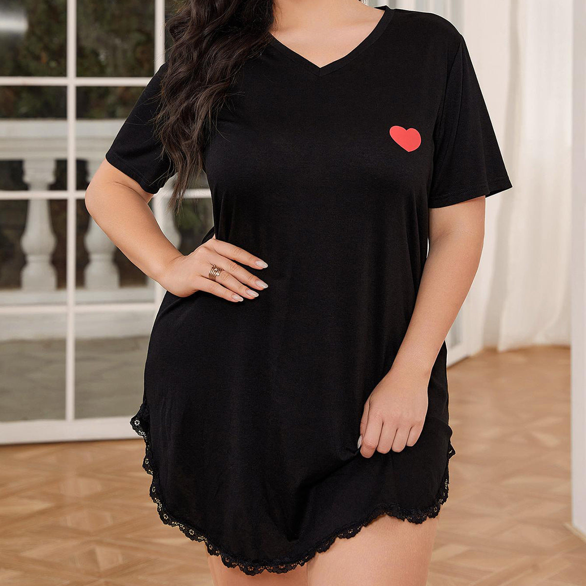 European And American Plus Size Pajamas Women's Summer