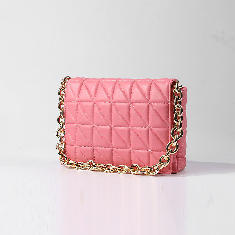 Lingge Small Bag Trendy One-shoulder Crossbody Quilted