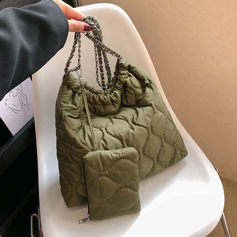Sammensatte Tasker Til Kvinder Trend Efterår Og Vinter Ny Mode Dametaske Personlig Enkel Håndtaske I Koreansk Stil