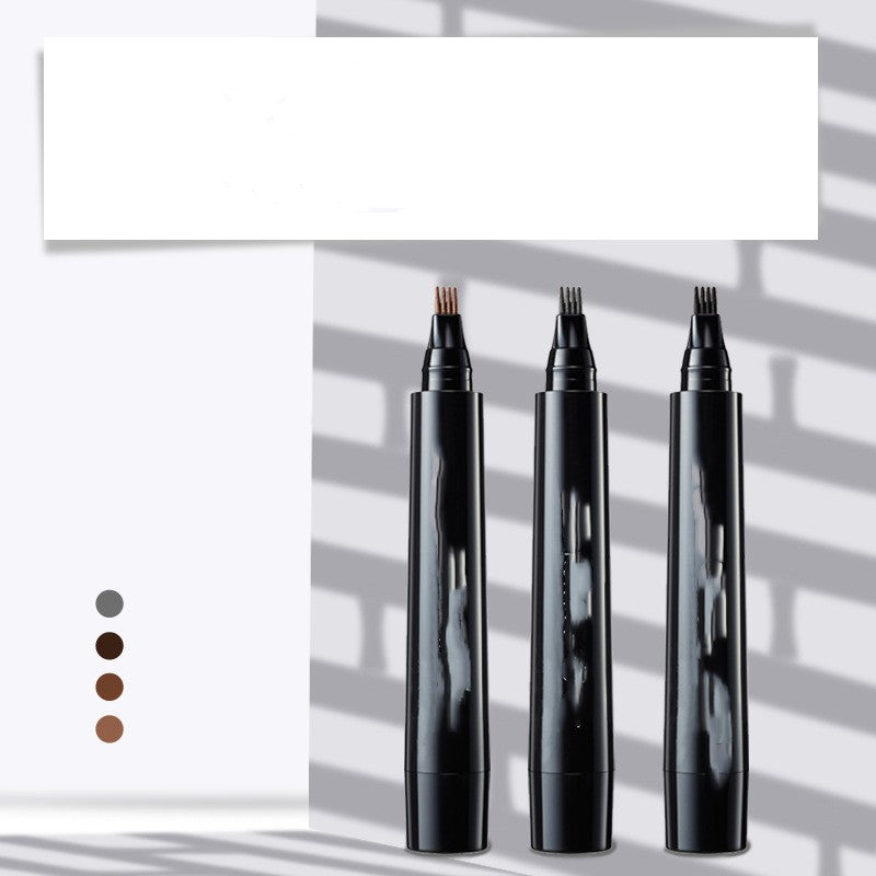 Simulation Bionic Roots Distinctive Eyebrow Pencil Four-tip Waterproof Sweatproof Female