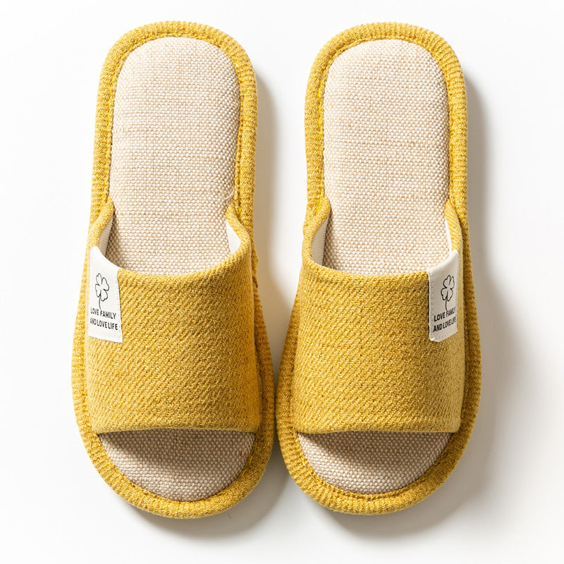 Linen Slippers Women's Home Indoor Home