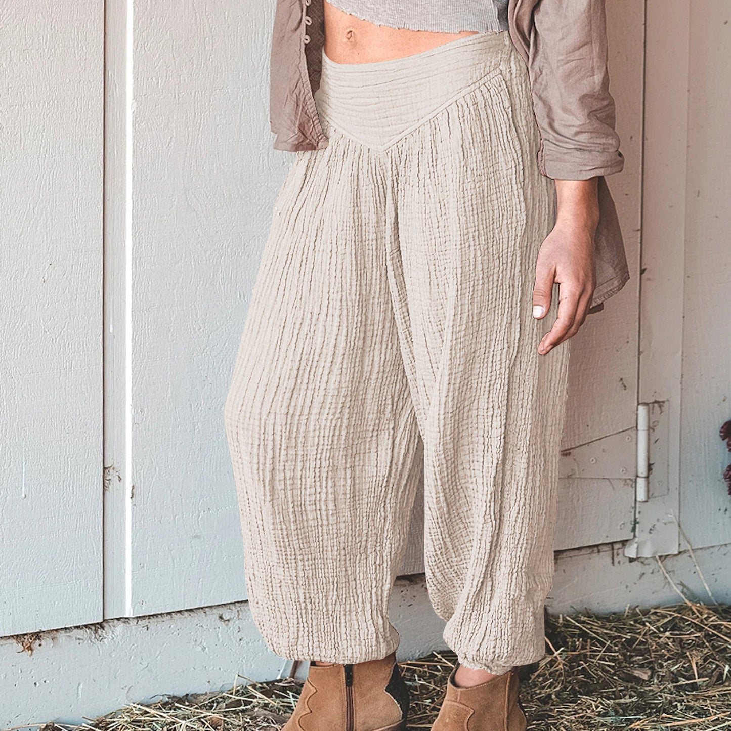 Autumn European And American Women's Clothing Loose Wide-leg Pants