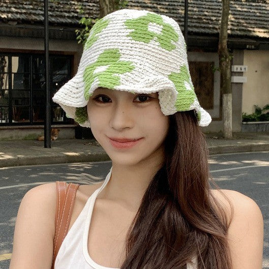 Handmade Woven Head-wrapping Hat Hollow Retro Artistic