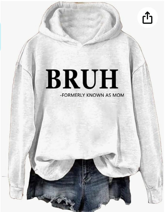 Independent Station Women's Fashion Printed Casual Hooded Long Sleeve Sweater