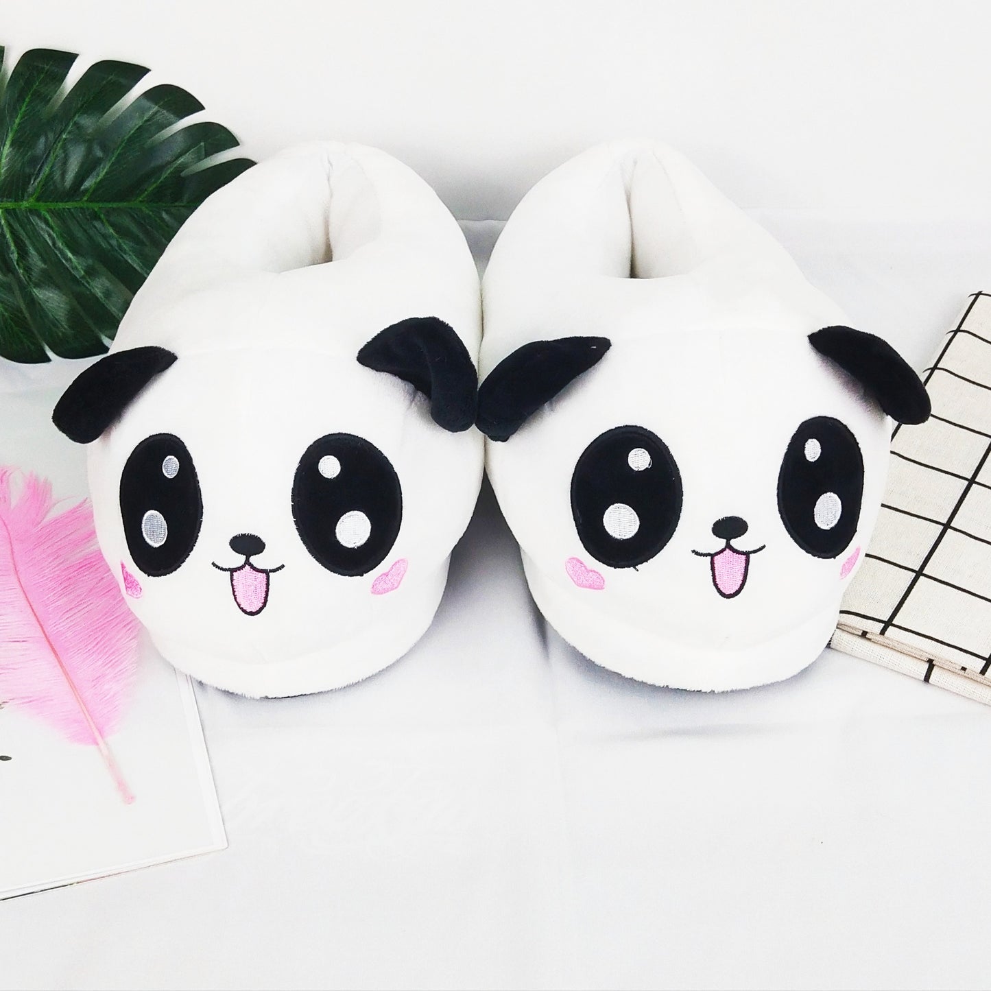 Plush Indoor Warm Home Cotton Slippers