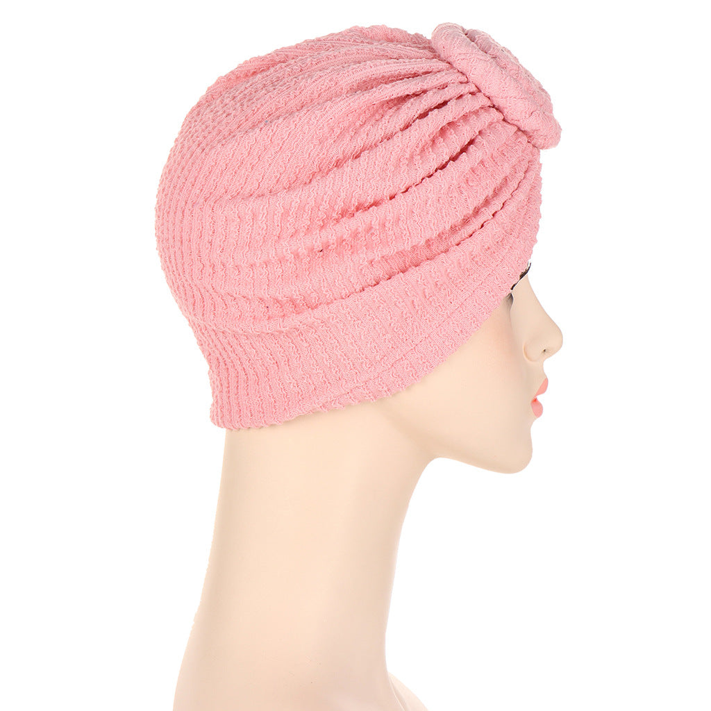Snail Crumpled Turban Hat Multicolor Fashion