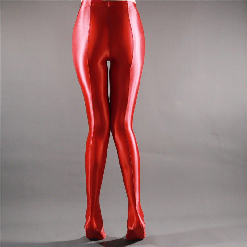 Glossy Luster Plus Crotch Rompers For Bottoming