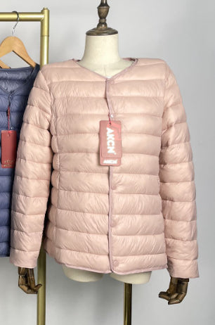 Lightweight Stand Collar Loose Design Cotton-padded Jacket